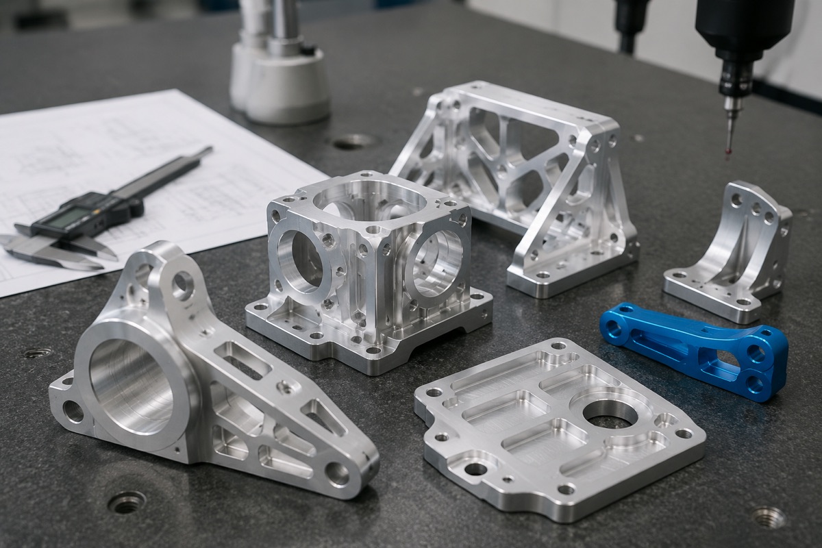 Kundenspezifische CNC-gefertigte Aluminiumteile nach Kundenzeichnungen