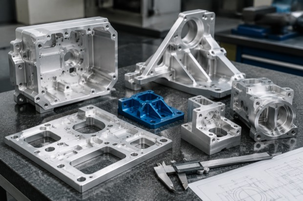 CNC-gefräste Aluminiumteile für leichte kundenspezifische Komponenten
