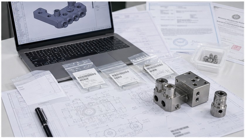 RFQ- und Rückverfolgbarkeitsprüfung für medizinische CNC-Teile