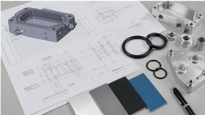 RFQ-Zeichnungsprüfung für O-Ring-Nut und abgedichtetes CNC-Gehäuse