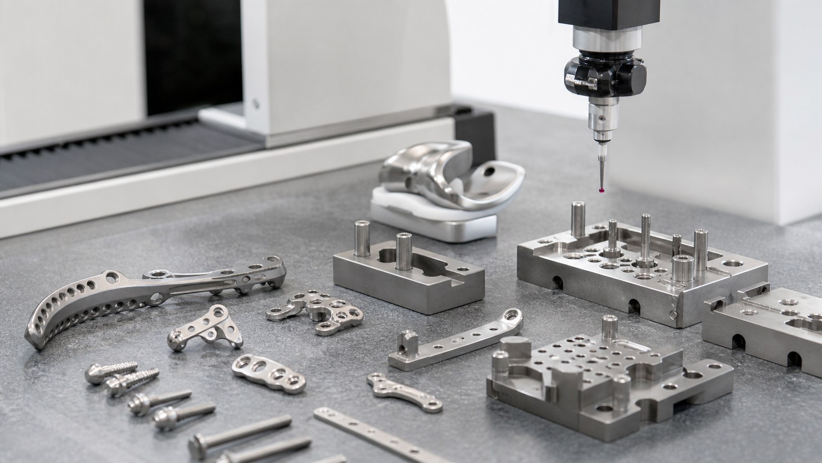CNC-Bearbeitung von Titan-Implantat-Testteilen und medizinischen Vorrichtungen