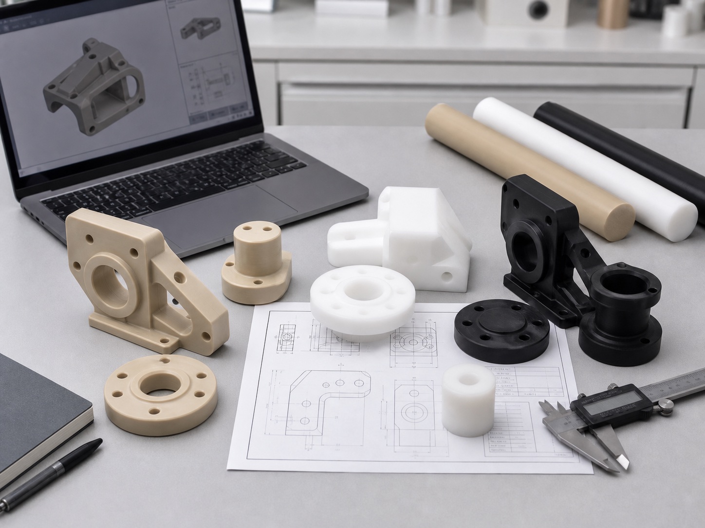 Materialauswahl technischer Kunststoffe für CNC-Anfrage