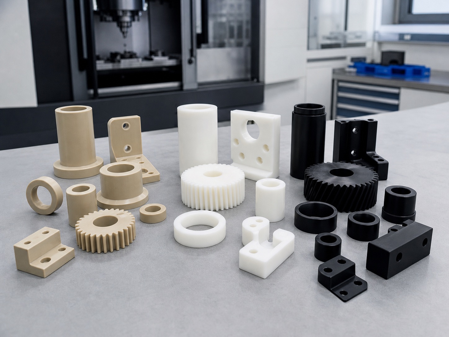 PEEK vs. POM vs. Nylon für CNC-Bearbeitung: Was wählen?