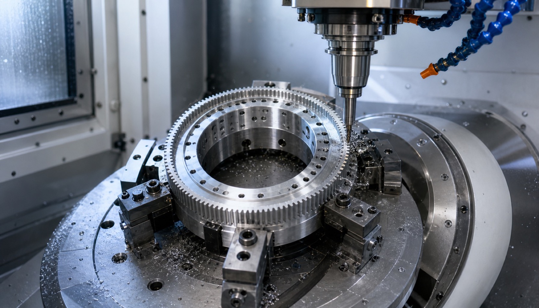 Bearbeitung von Roboter-Harmonic-Drive-Flexsplines: dünnwandigen Zahnkranz und Bohrungsrundheit kontrollieren