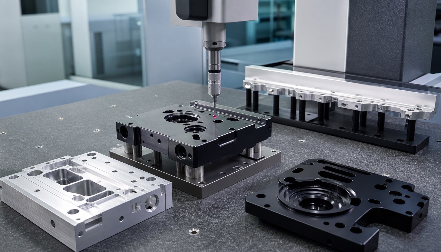Maßprüfung von anodisierten Aluminium Präzisionsteilen