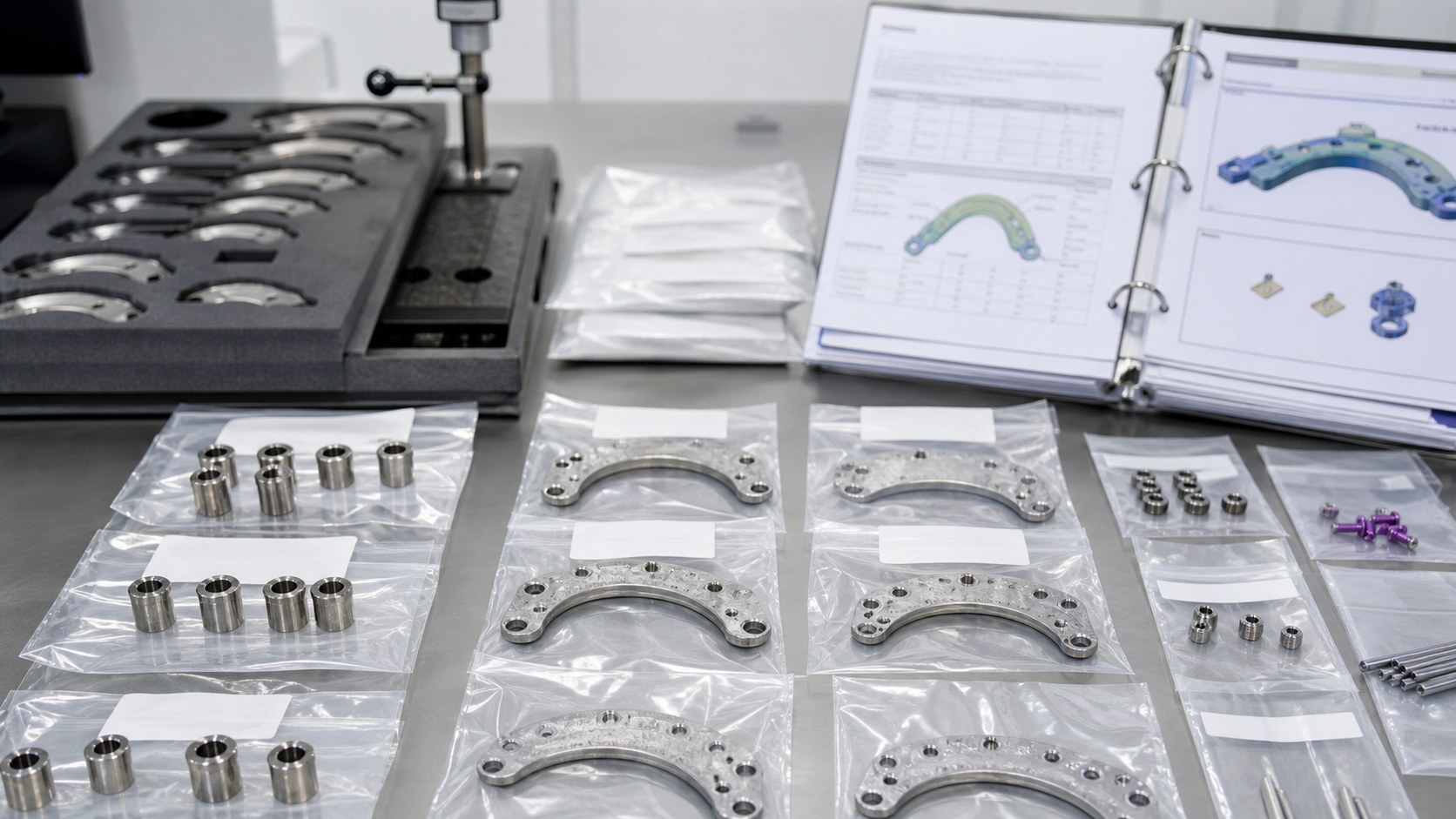 Saubere Verpackung und Rückverfolgbarkeit für Dentalbauteile