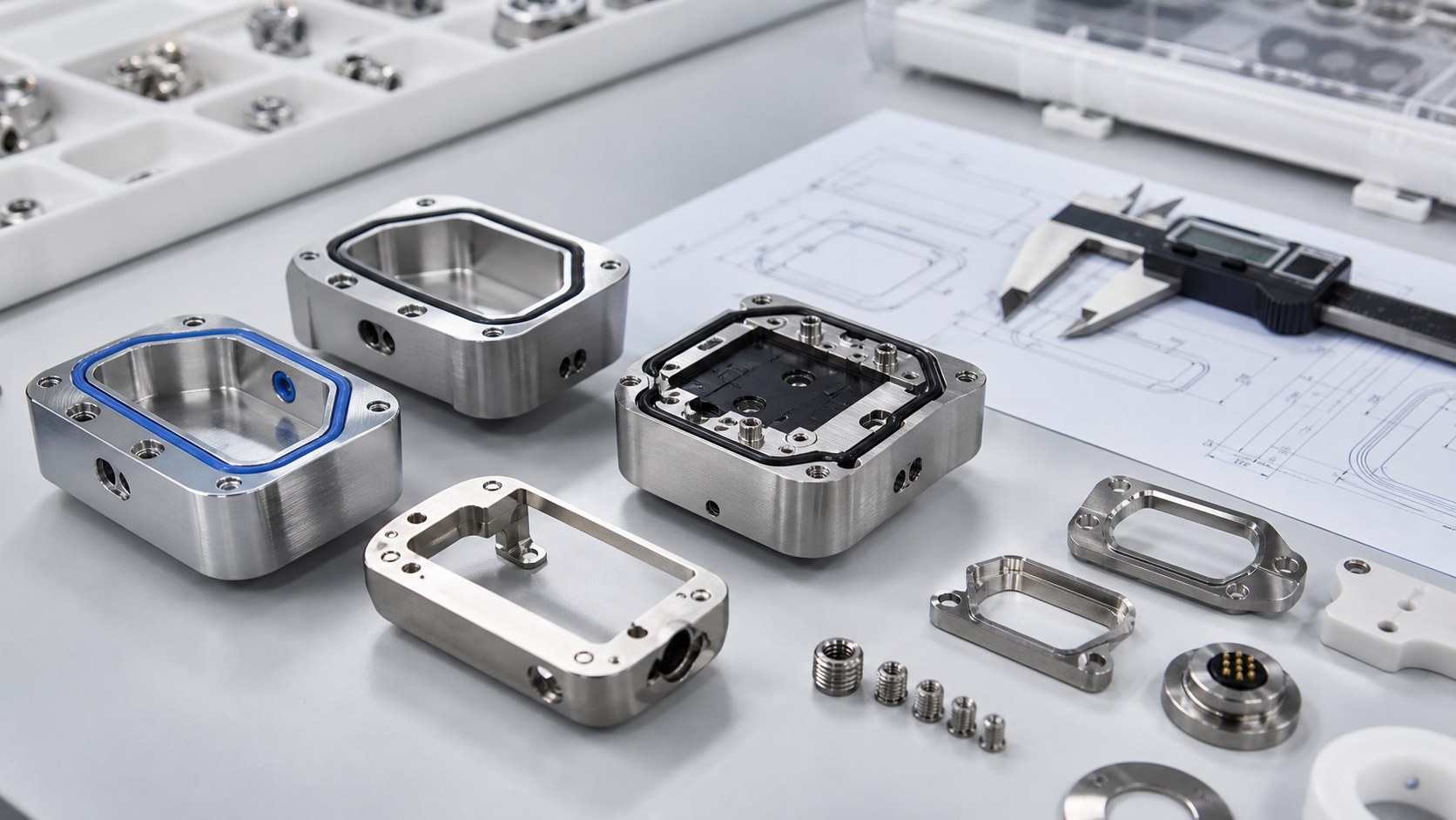 CNC-gefertigte Gehäuse für tragbare Medizingeräte und Sensorhalter