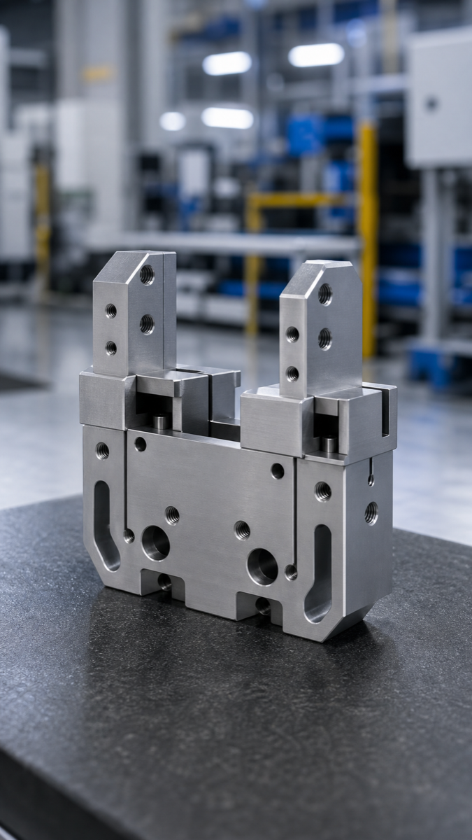 CNC-Bearbeitung von Roboter-Greiferbacken: Parallelität und Wiederholgenauigkeit