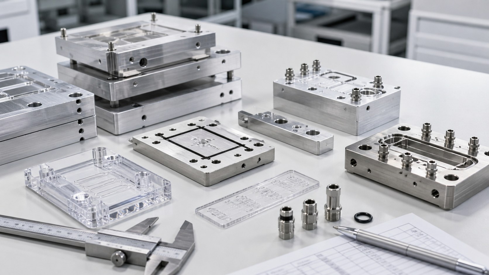 CNC-gefertigte mikrofluidische Diagnostik-Manifolds und Kartuschenvorrichtungen
