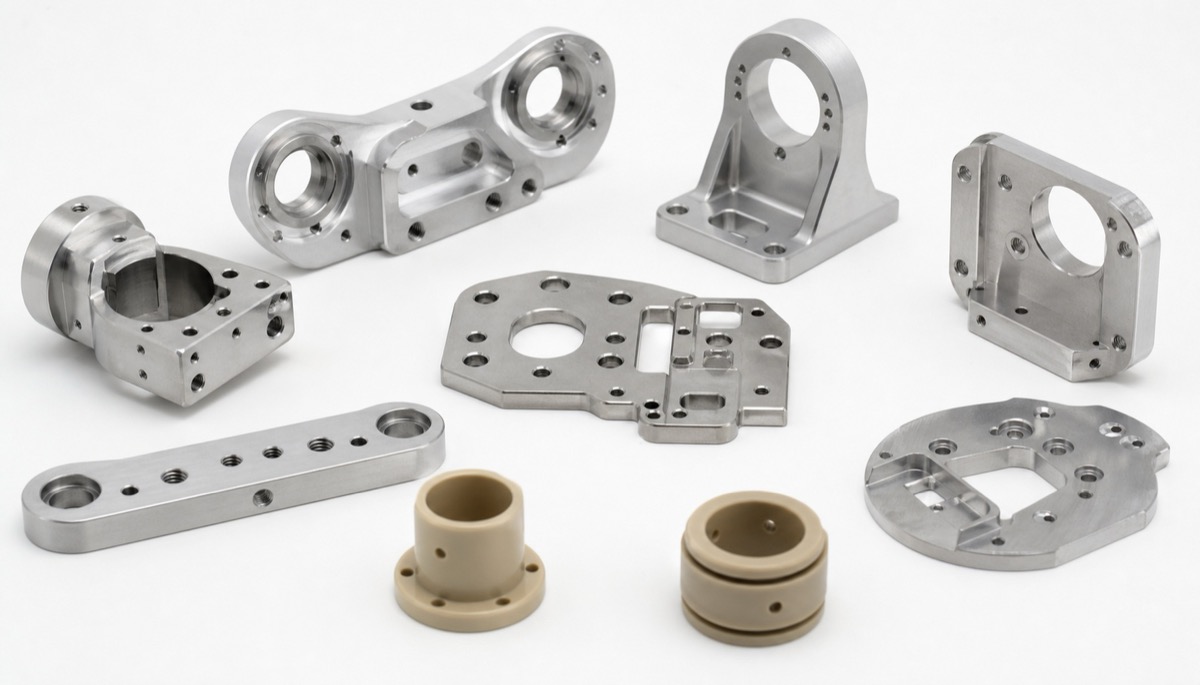 Robotik-Präzisionsteile aus Aluminium, Edelstahl und technischen Kunststoffen