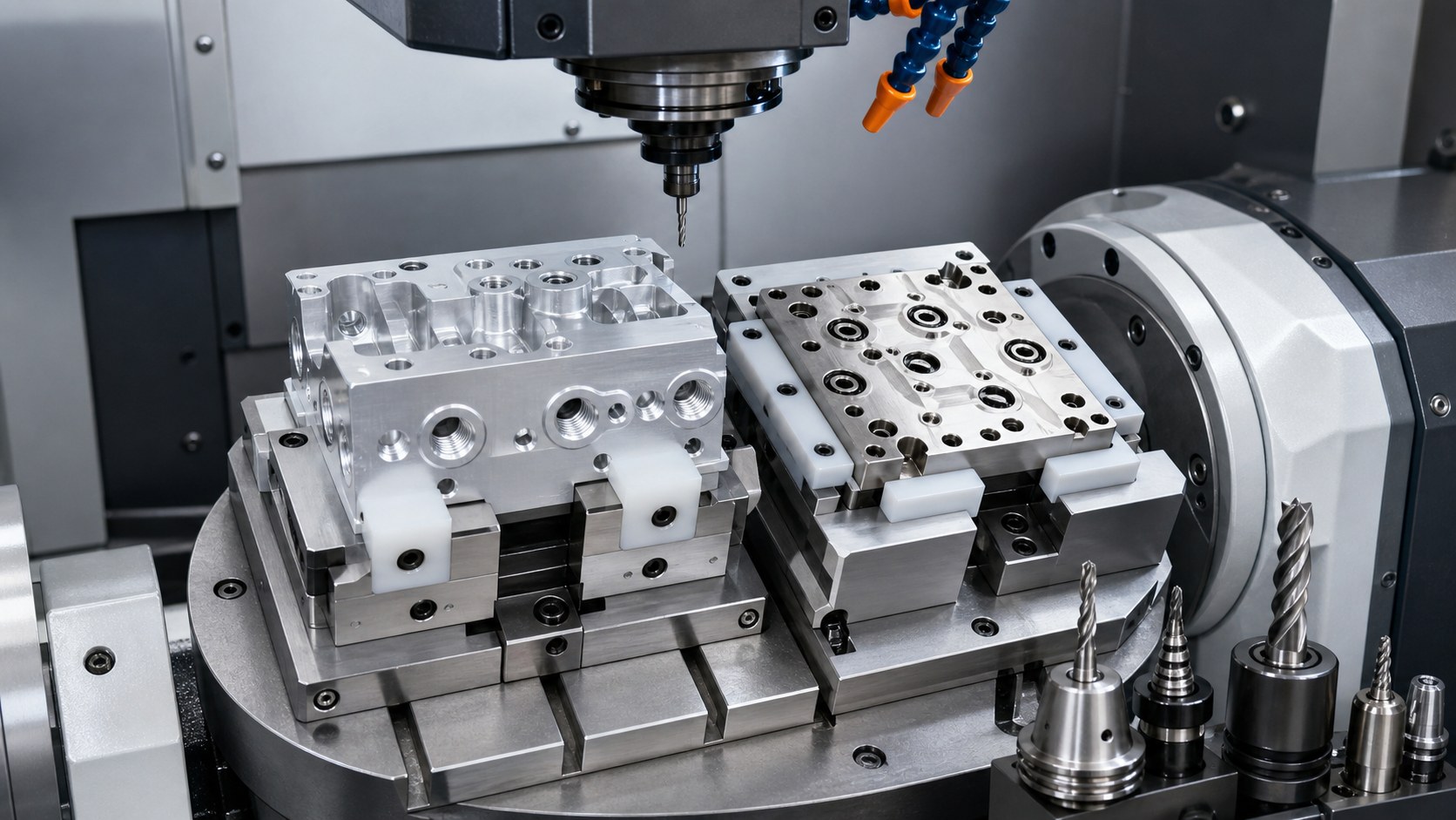 5-Achs-Spannung für die Bearbeitung respiratorischer Pneumatikmanifolds