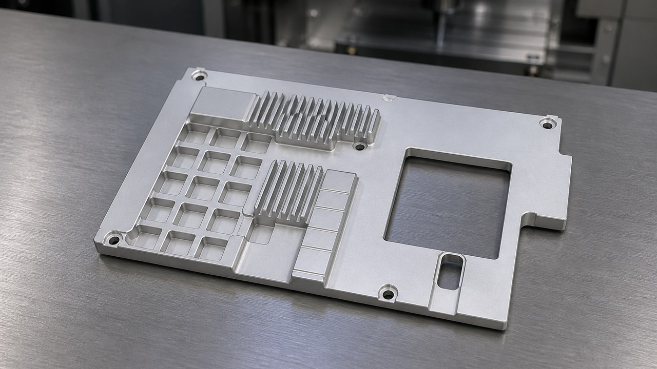 Technische CNC-Bearbeitungsanalyse: Small-Batch Machining Review for a Finned Plate Guard: Hole-Slot Relationships, Setup