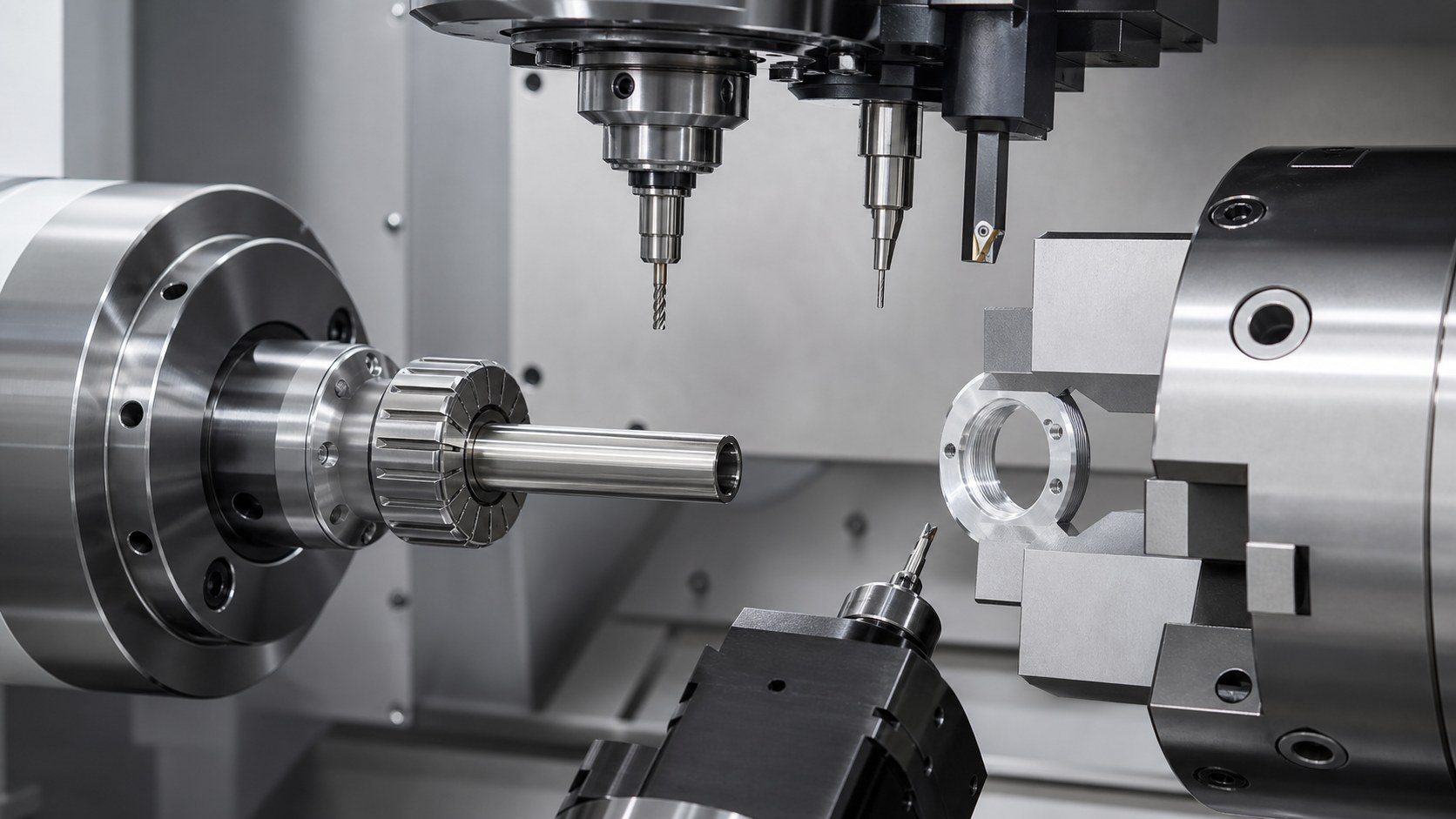 Dreh-Fräs-Spannung für medizinische Endoskop-Optiktuben
