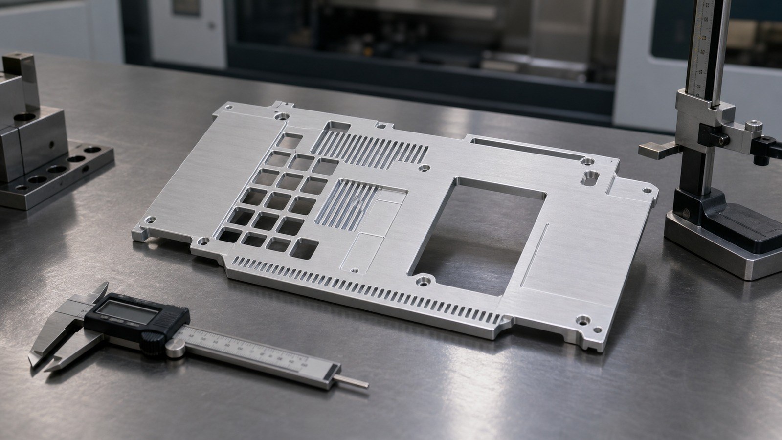 Technische CNC-Bearbeitungsanalyse: Low-Volume Machining Review of an Aluminum Equipment Front Guard Panel