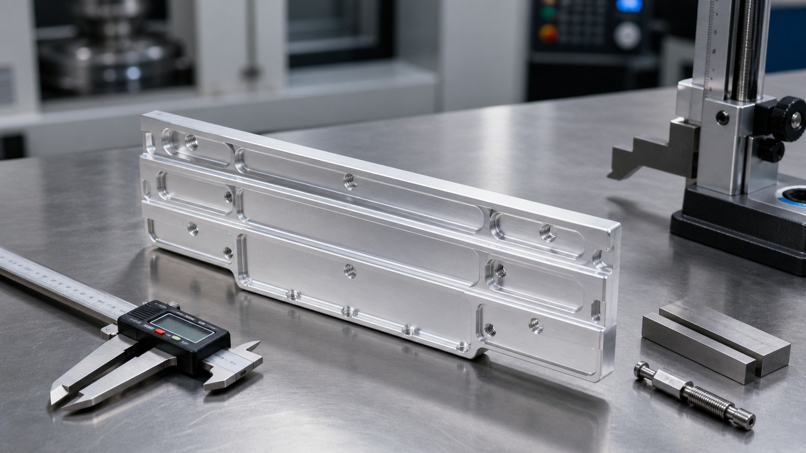 Technische CNC-Bearbeitungsanalyse: Trial Machining Review of an Aluminum Power-Supply Base with Slide Features