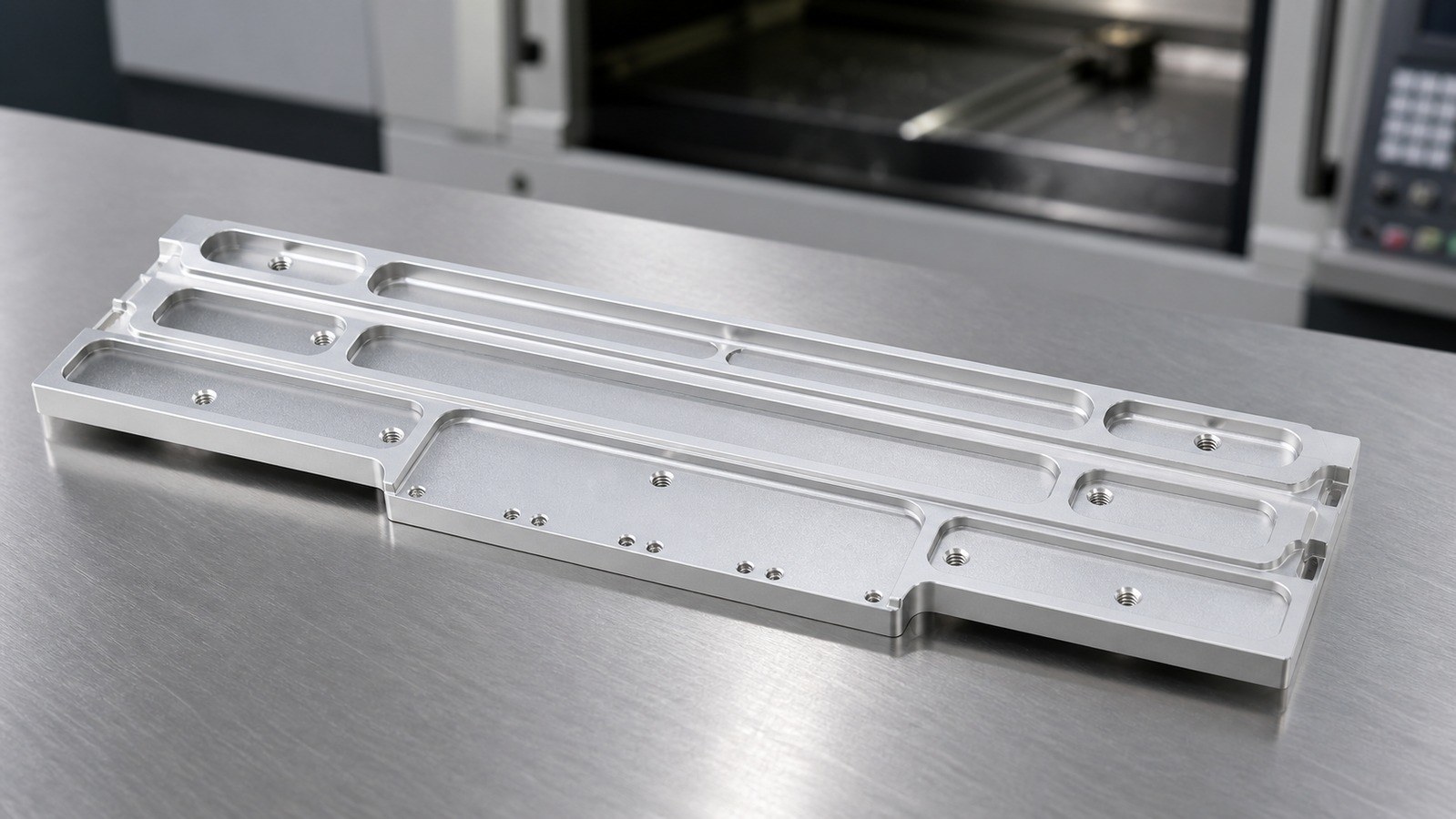 Technische CNC-Bearbeitungsanalyse: Trial Machining Review of an Aluminum Power-Supply Base with Slide Features
