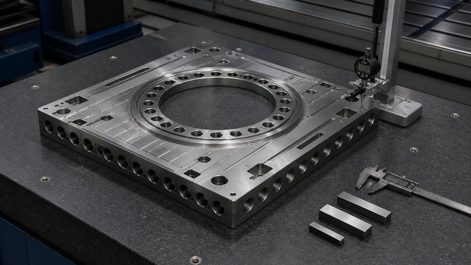 Technische CNC-Bearbeitungsanalyse: Drawing-Based Machining Plan for a Rectangular Hot-Press Mold Body in Semiconductor