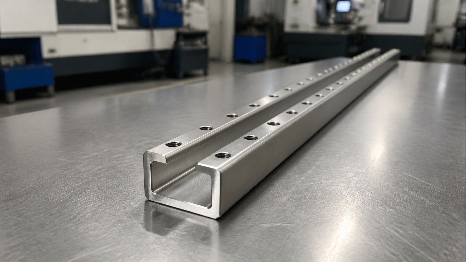 Technische CNC-Bearbeitungsanalyse: Drawing-Based Manufacturing Plan for a U-Shaped Sheet-Metal Guide Channel in an Automation