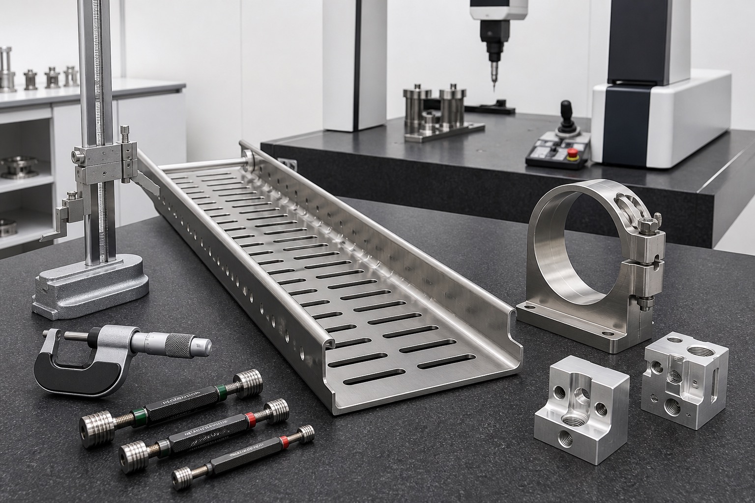 CNC-Bearbeitung von Teilen für medizinische Sterilisationsgeräte: Schienen, Halter und Trays