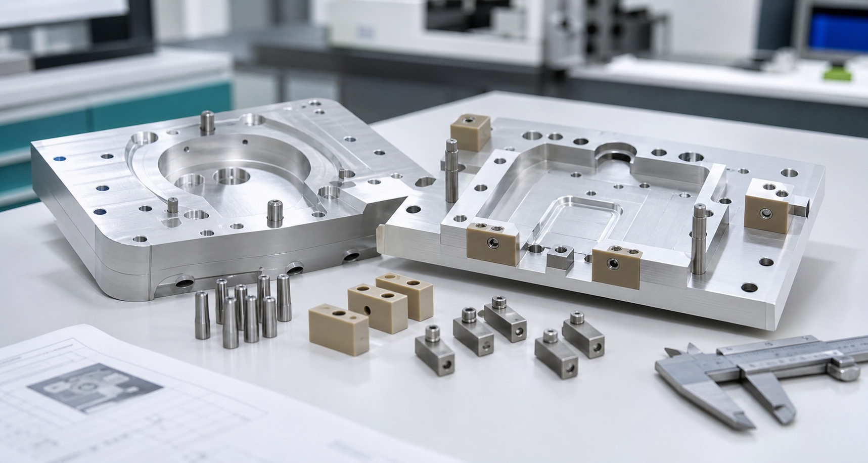CNC-Bearbeitung von Kalibriervorrichtungen für medizinische Ultraschallsonden