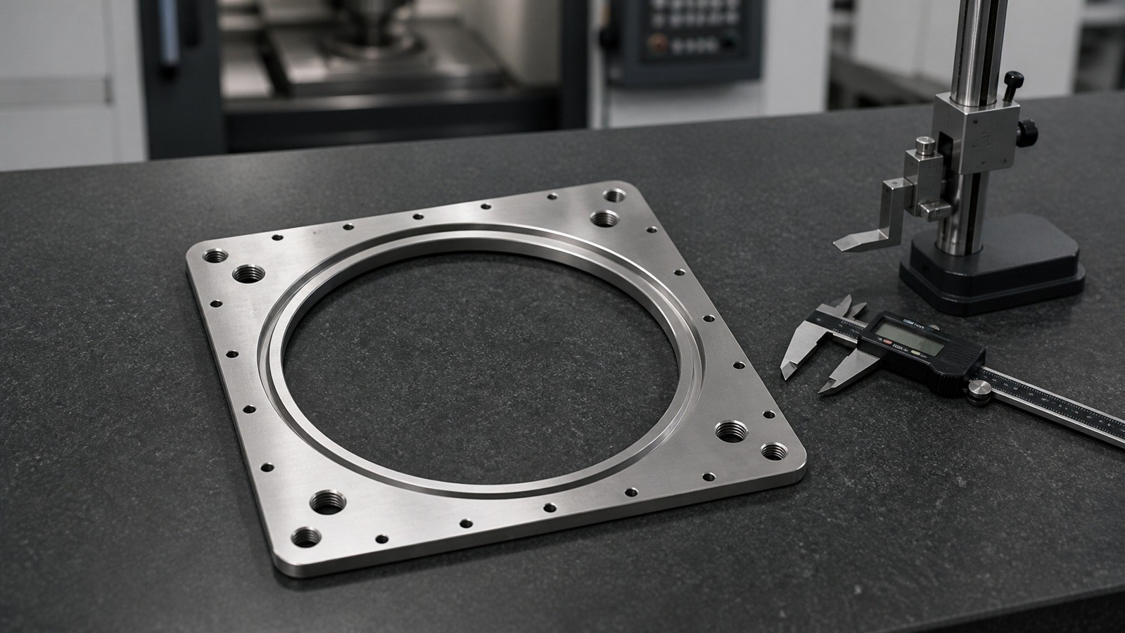 Technische CNC-Bearbeitungsanalyse: Machining Risks in a Rectangular Ring Adapter Plate for Custom Automation Assembly Equipment