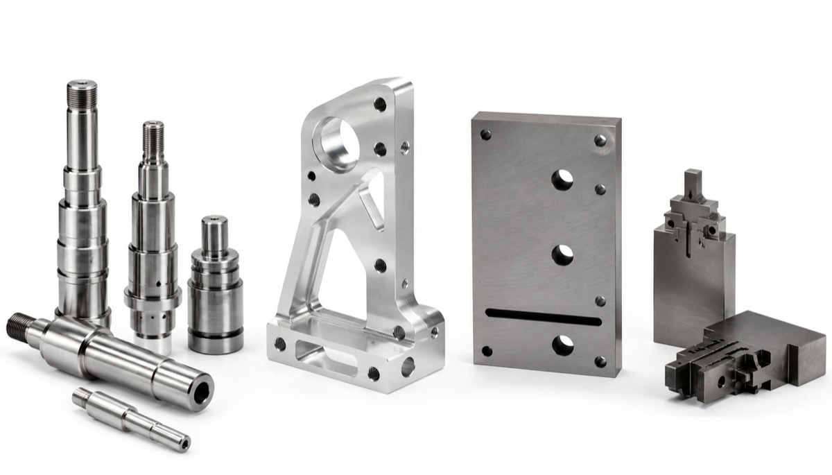 Beispiele für gedrehte Wellen gefräste Halter Platten und kleine Präzisionsteile