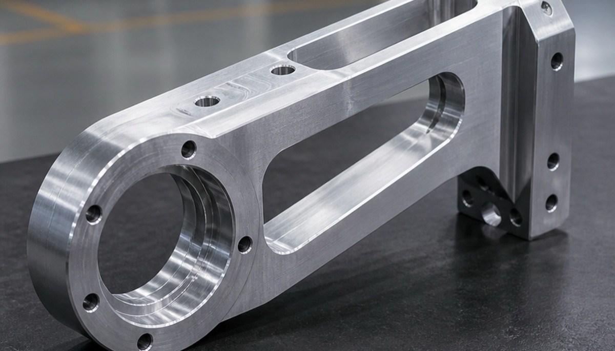CNC-gefertigtes Strukturteil für Roboterfuß und Knöchel mit Lager- und Montagefunktionen