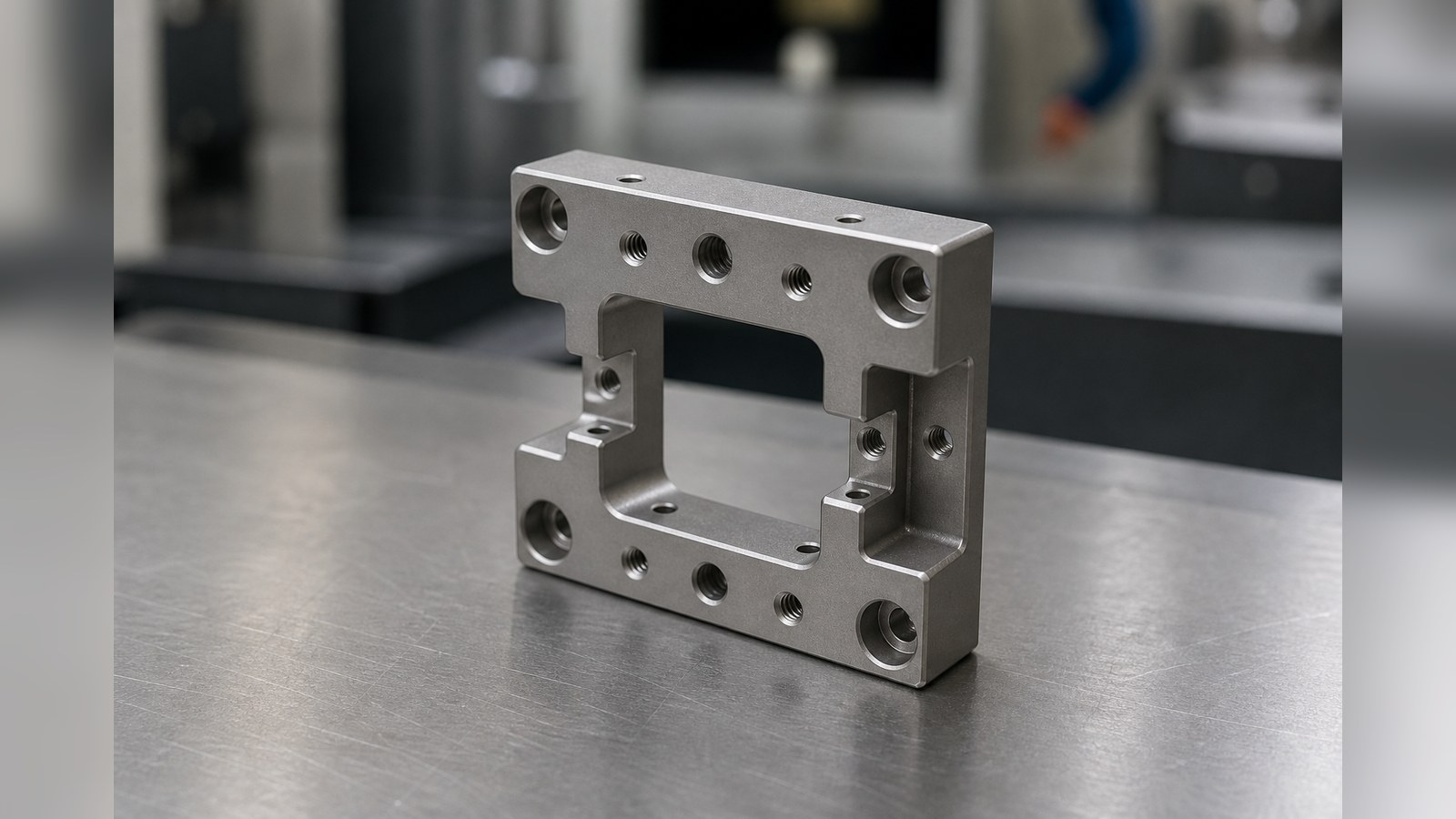 Technische CNC-Bearbeitungsanalyse: Machining Risks Seen in a Frame-Style Mounting Base for Custom Automation Assembly