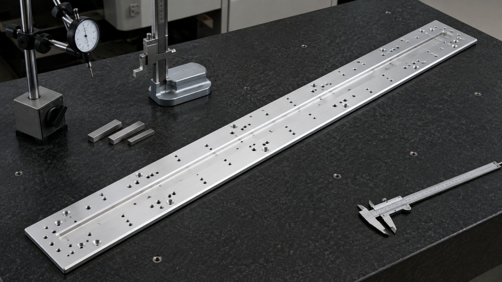 Technische CNC-Bearbeitungsanalyse: Machining Plan for a Long Aluminum Slide-Rail Mounting Plate in Custom Automation