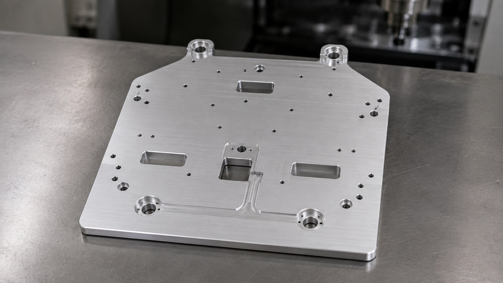 Technische CNC-Bearbeitungsanalyse: Machining Risks in an Aluminum Thin Mounting Plate for Automation Fixtures: Counterbores,