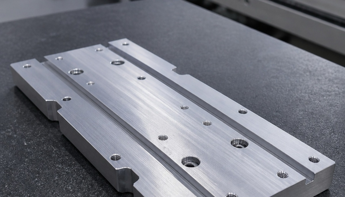 Präzisionsgefertigte optische Aluminiumplatte mit Montagebohrungen
