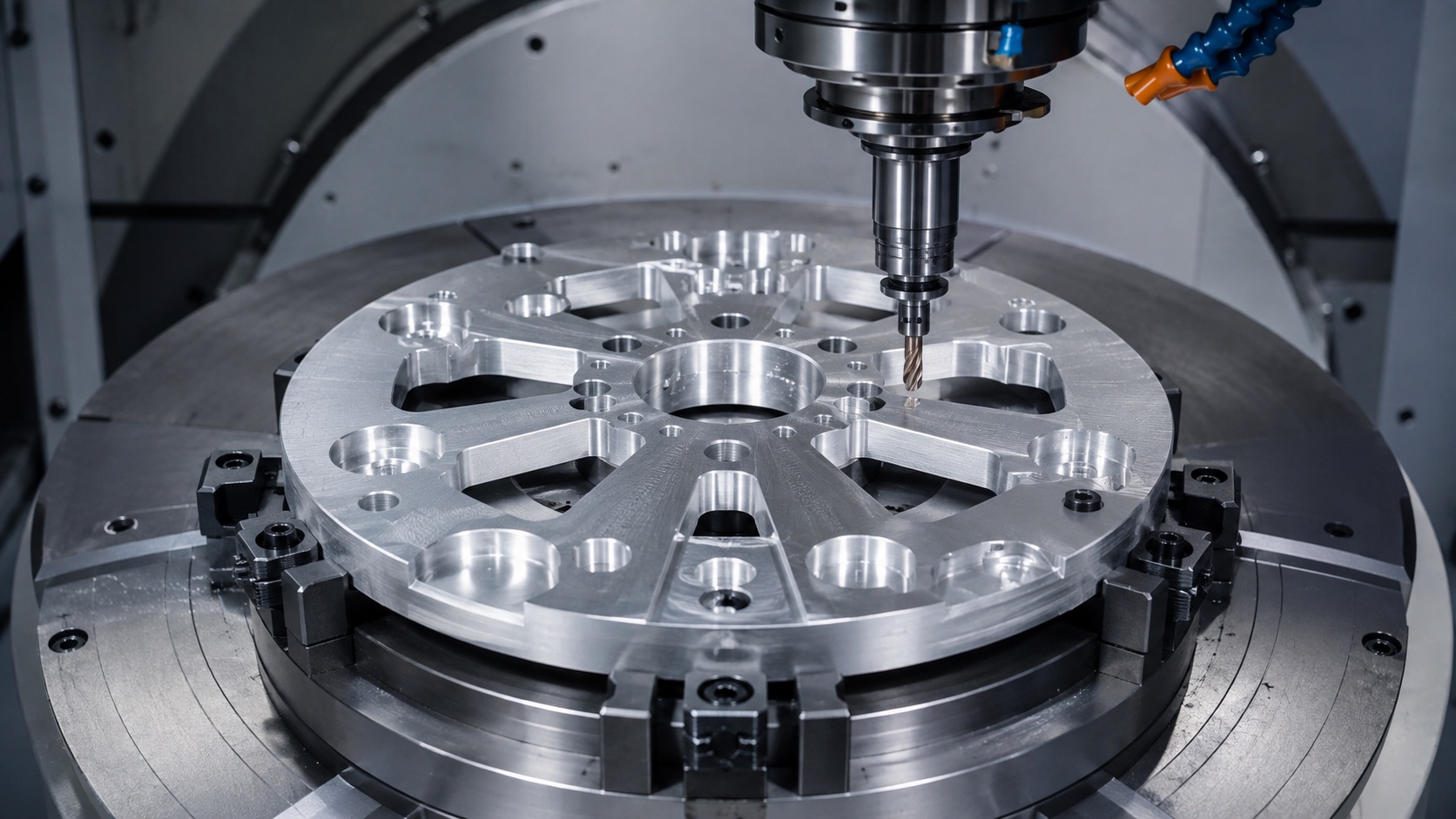 Bearbeitung eines 7075-Aluminium-Rotoradapters