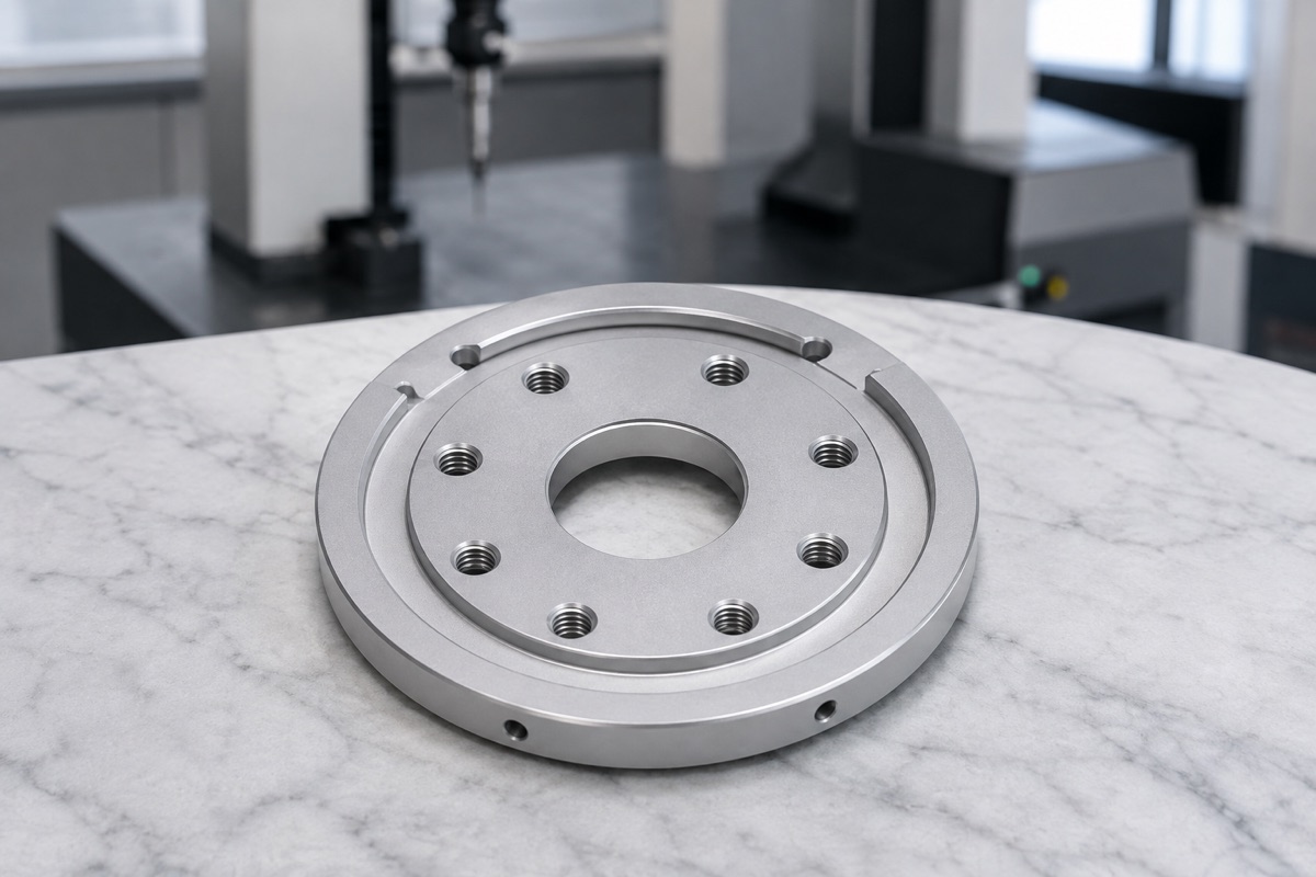 CNC-Fallstudie: Roboterarm-Adapterflansch aus 6061-T6